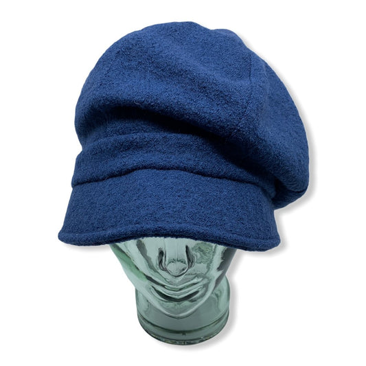 Gavroche Blue | Women | Boiled Wool | Hats | Made in Canada | Montreal | Genevieve Dostaler