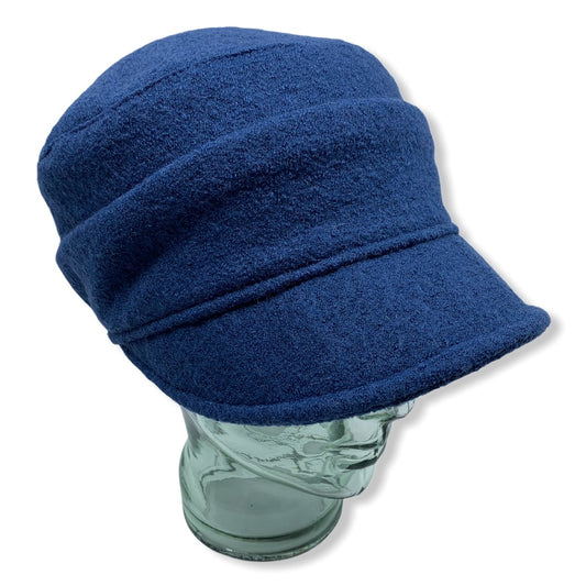 Blue Winter Cap | Boiled Wool | Made in Canada | Hats | Montreal | Genevieve Dostaler