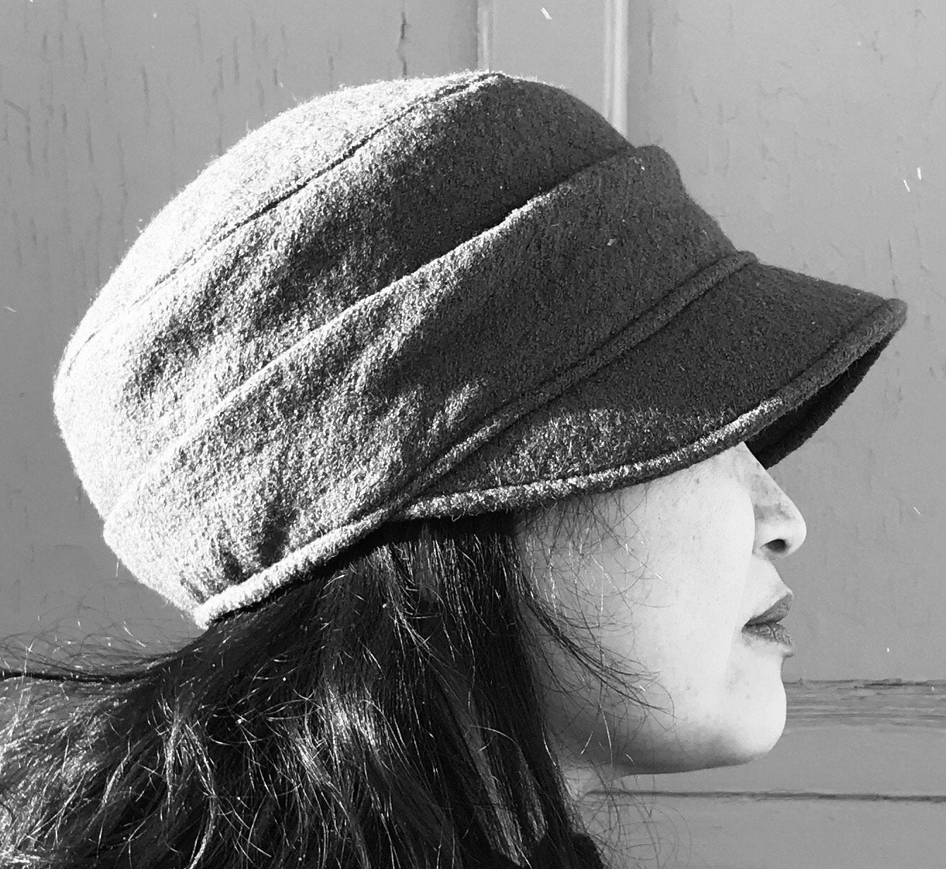 Grey Winter Cap | Boiled Wool | Made in Canada | Hats | Montreal | Genevieve Dostaler